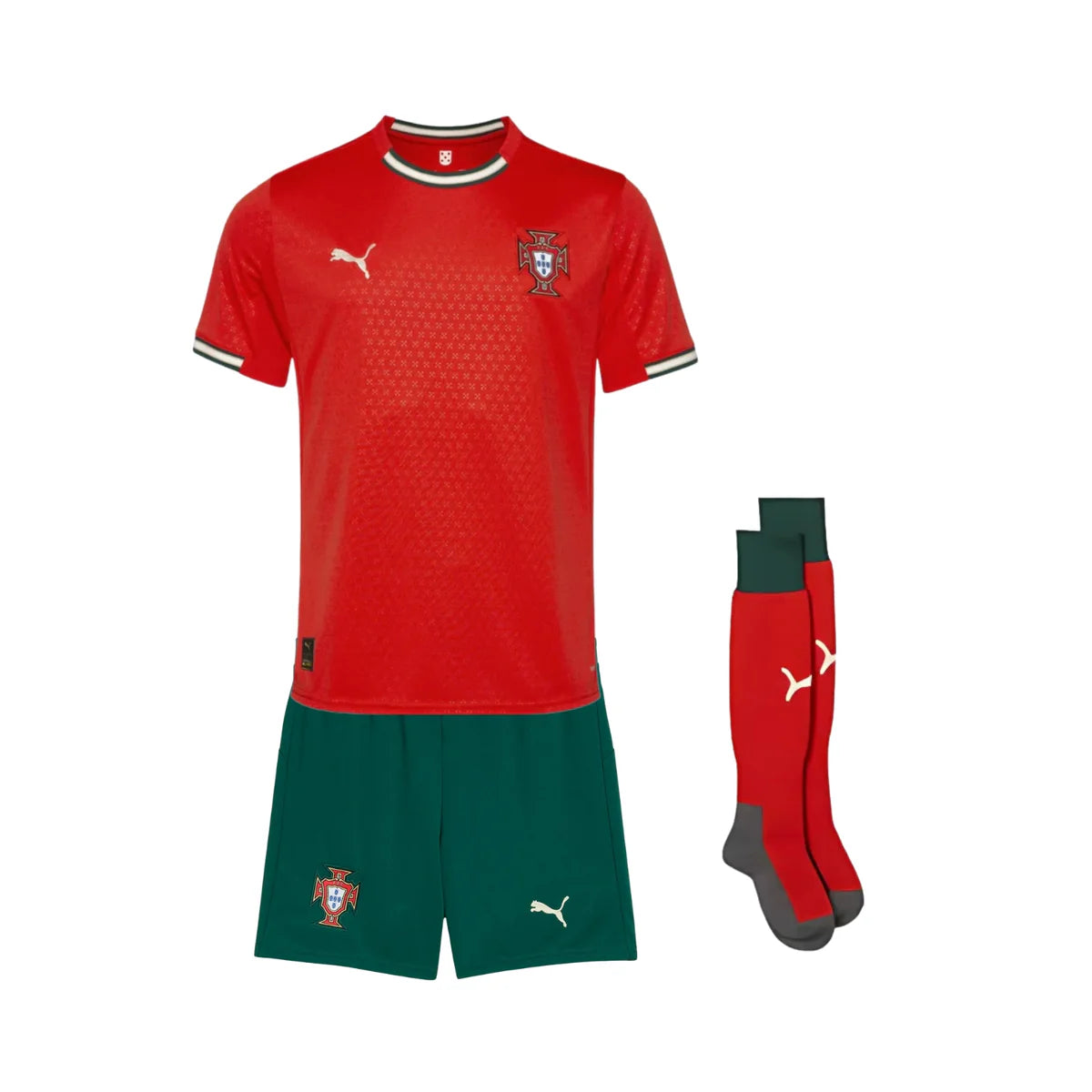 Kit de Criança - Portugal Principal 25/26 - Mundial 2026