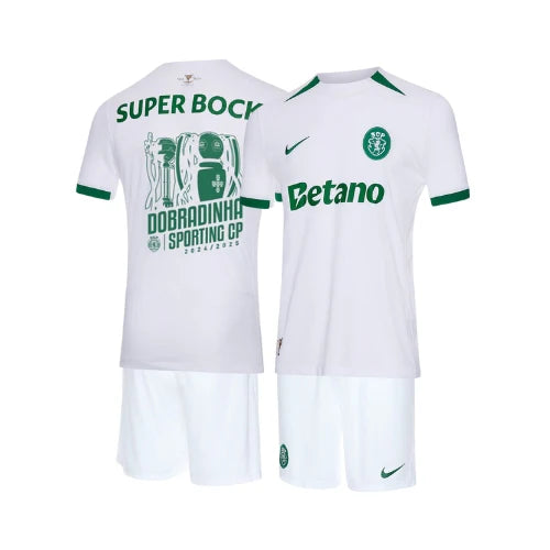 Kit de Criança - Sporting Alternativa 24/25 - Edição Dobradinha