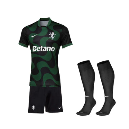 Kit de Criança - Sporting Alternativa Preta 25/26